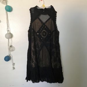 Free people black lace dress